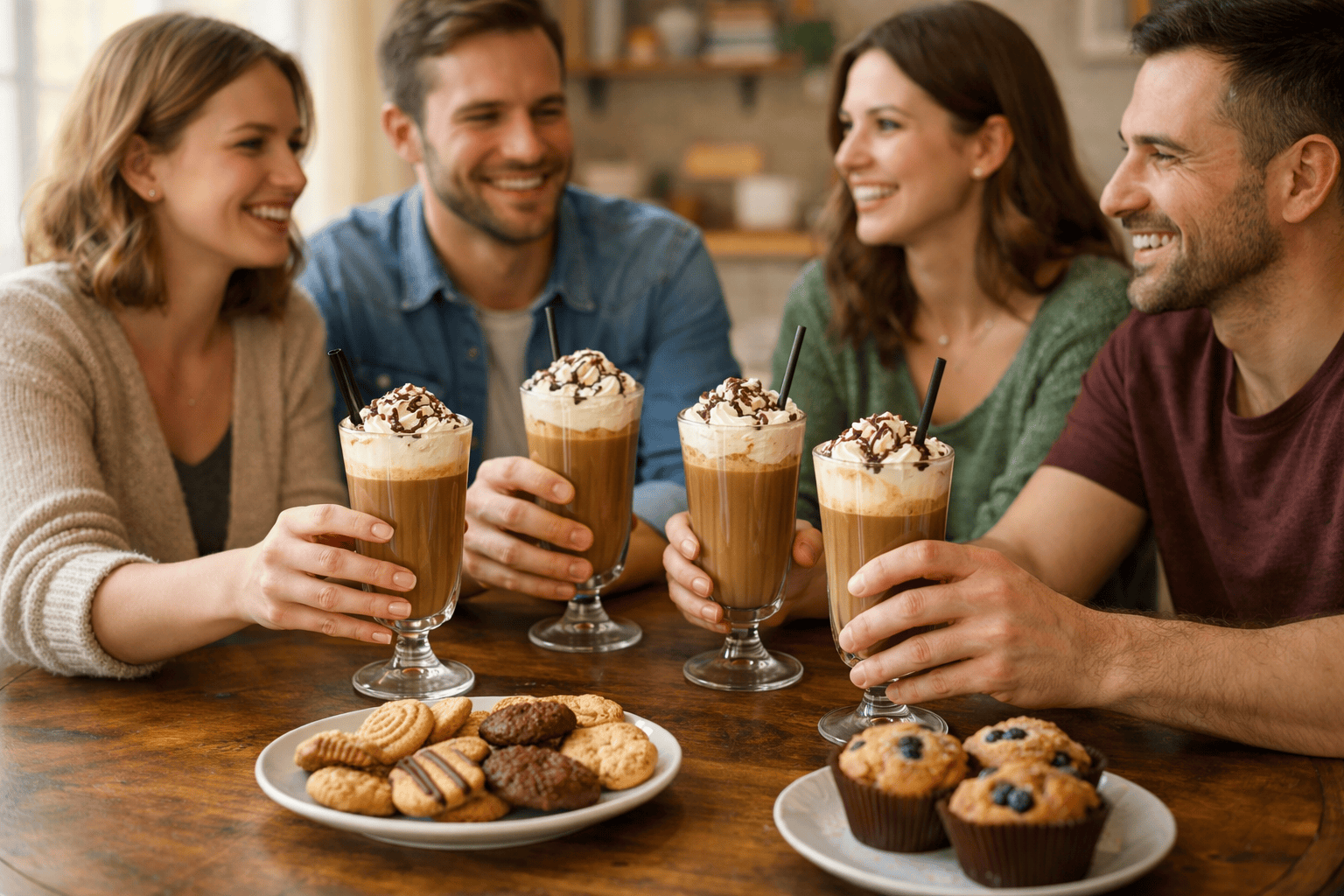 Кофейный коктейль для дружеской встречи
