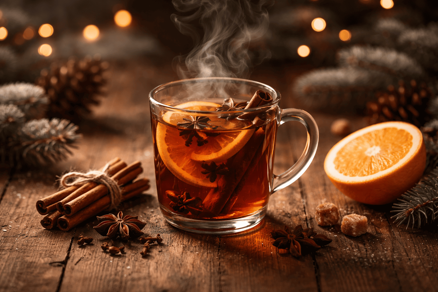 Горячий глинтвейн из чая — альтернативный напиток к традиционному глинтвейну