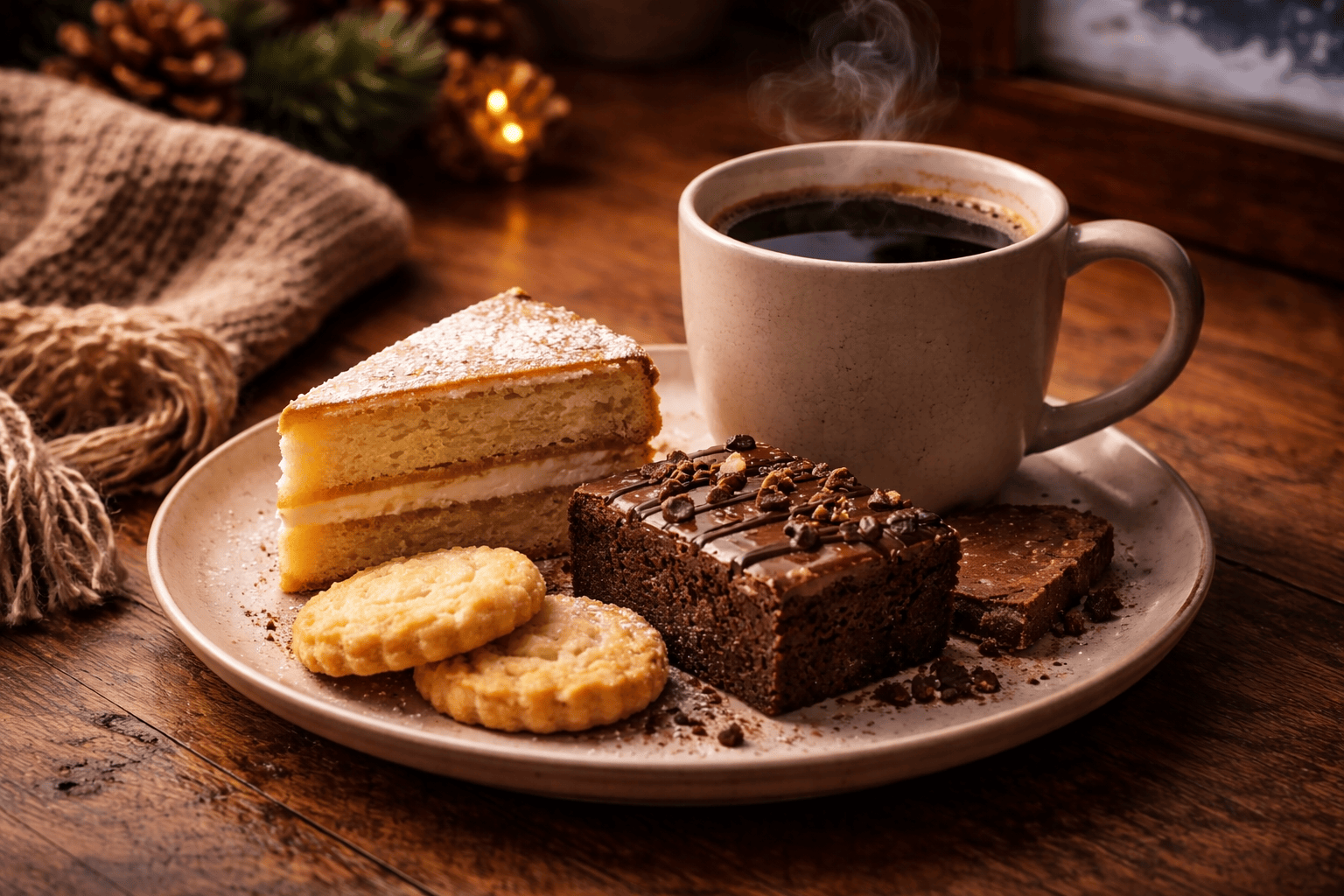Что пить с кофе в зимний сезон: подборка закусок и десертов