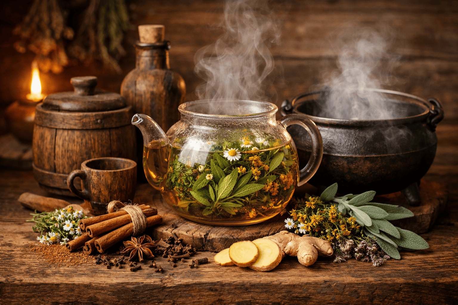 Сбитень: старинный русский согревающий напиток на основе чая, мёда и пряностей