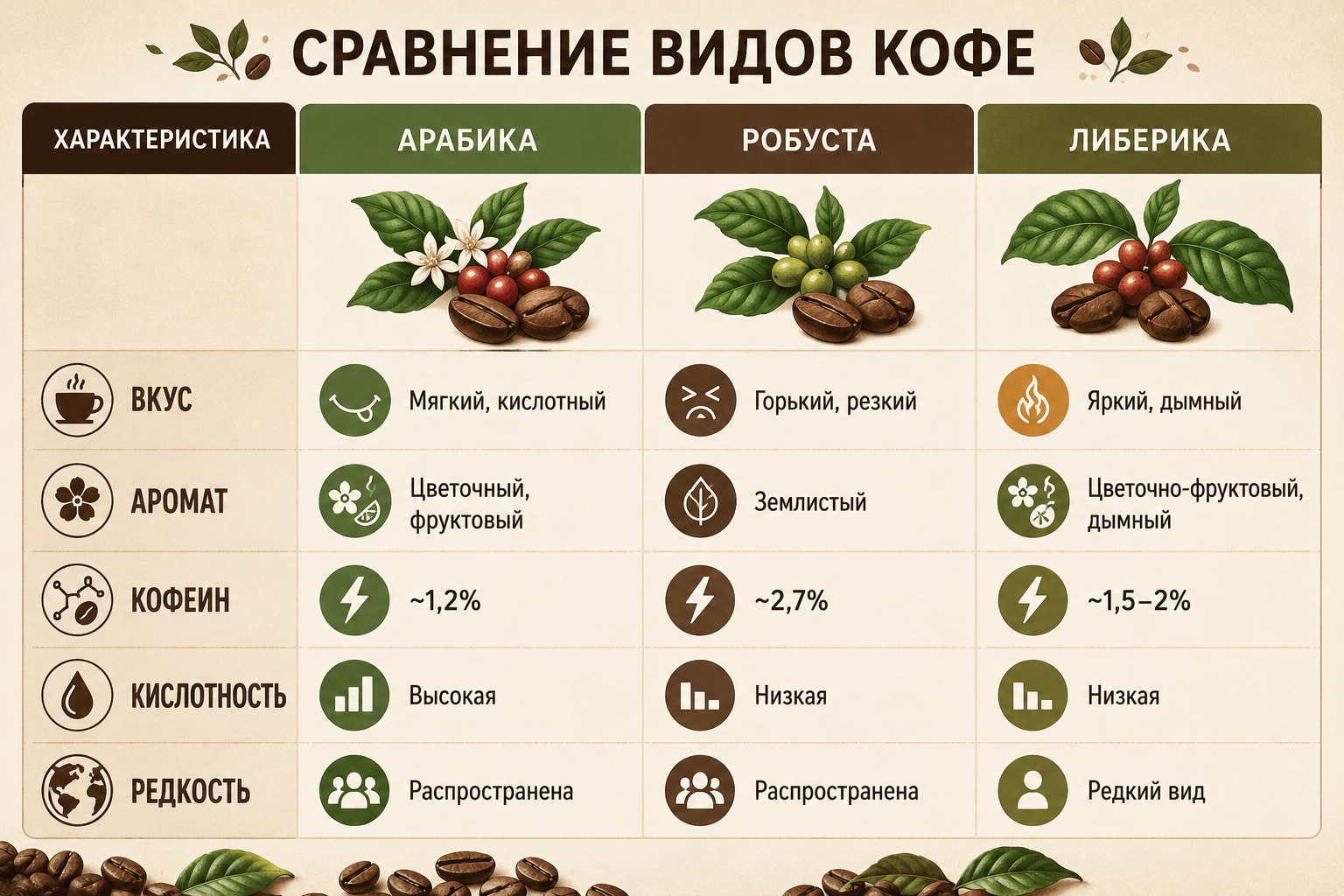 Либерика: редкий гость в кофейной чашке – что это за вид
