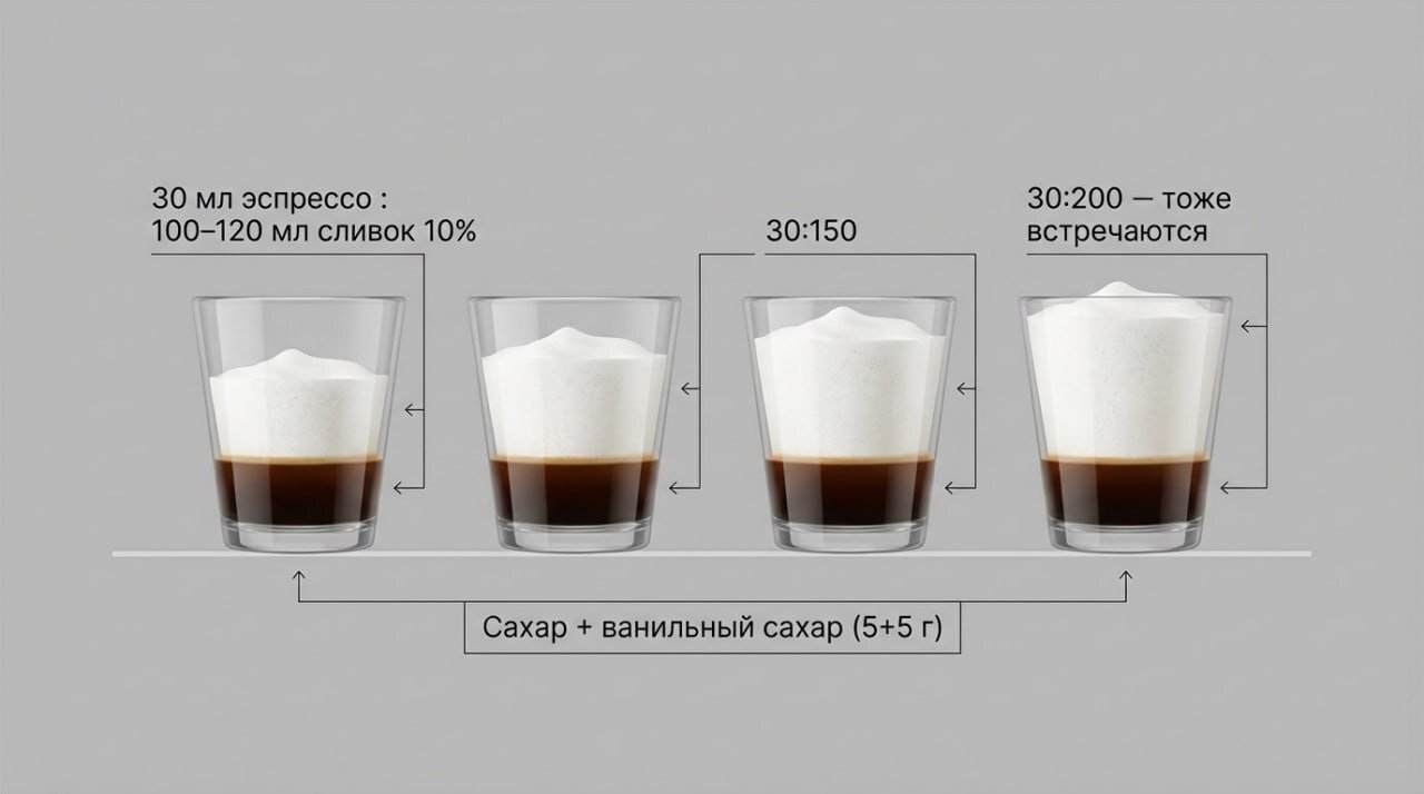 Разновидности рецептов раф-кофе: подробный гид