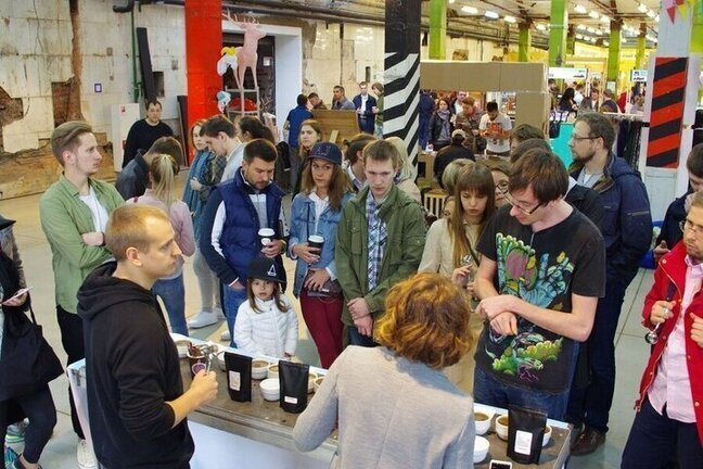 Воронка нон-стоп, каптестинг и фото с покупателями - наше участие в Moscow Coffee Festival Воронка нон-стоп, каптестинг и фото с покупателями - наше участие в Moscow Coffee Festival