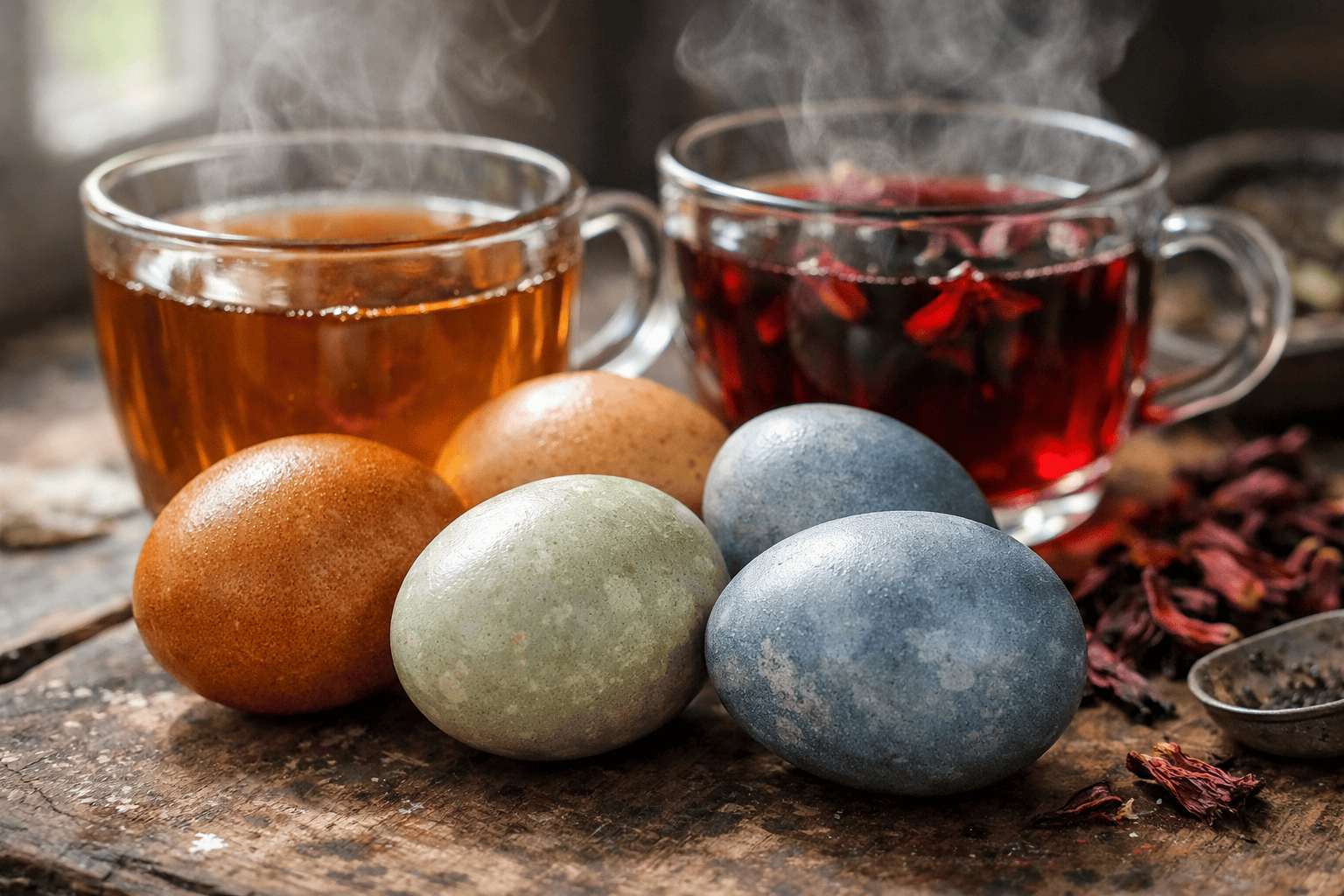 Окрашивание яиц на Пасху чаем: как разные сорта создают уникальные оттенки