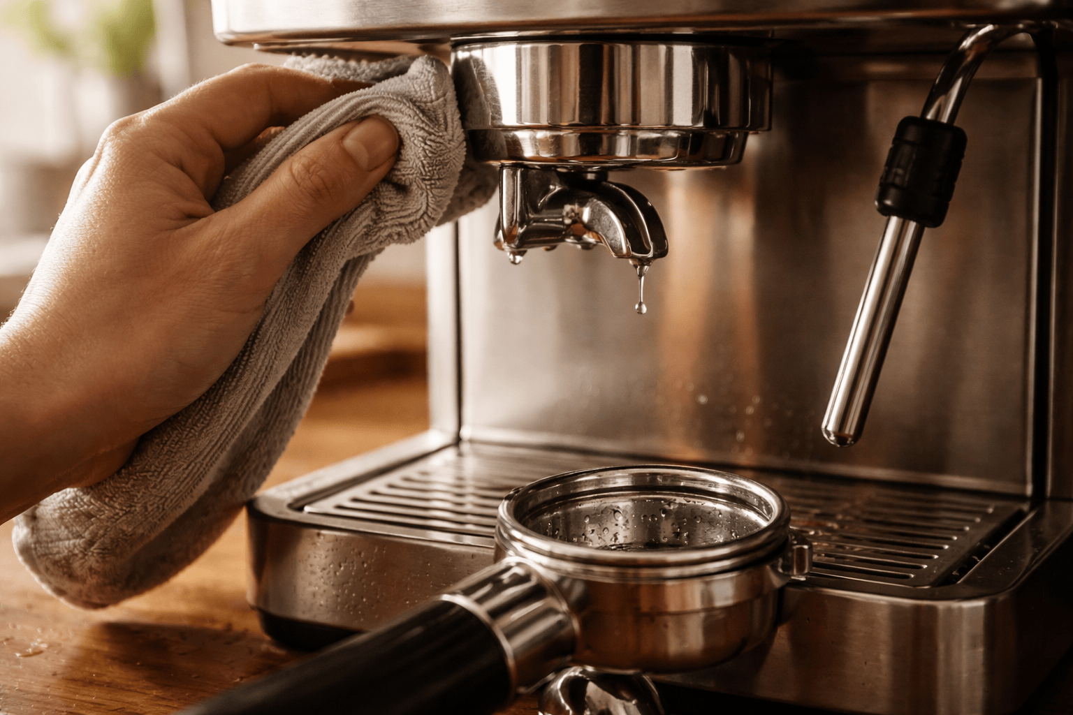 Ежедневный уход за кофемашиной: 5 обязательных действий после каждого использования.