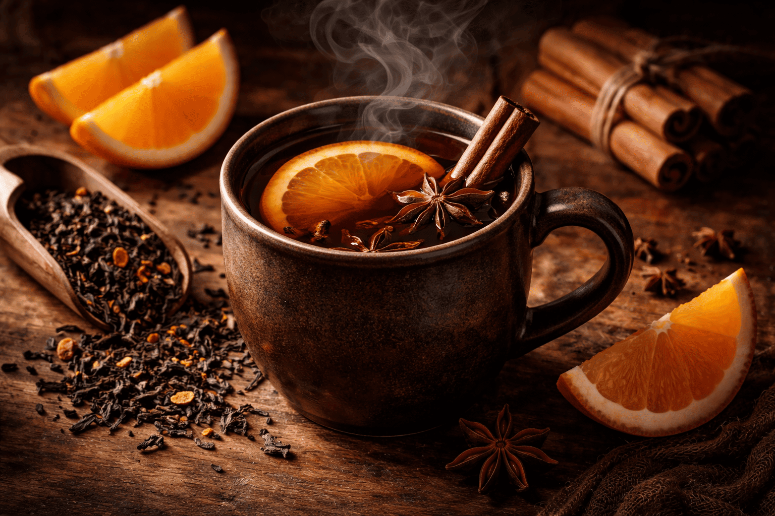 Горячий глинтвейн из чая — альтернативный напиток к традиционному глинтвейну