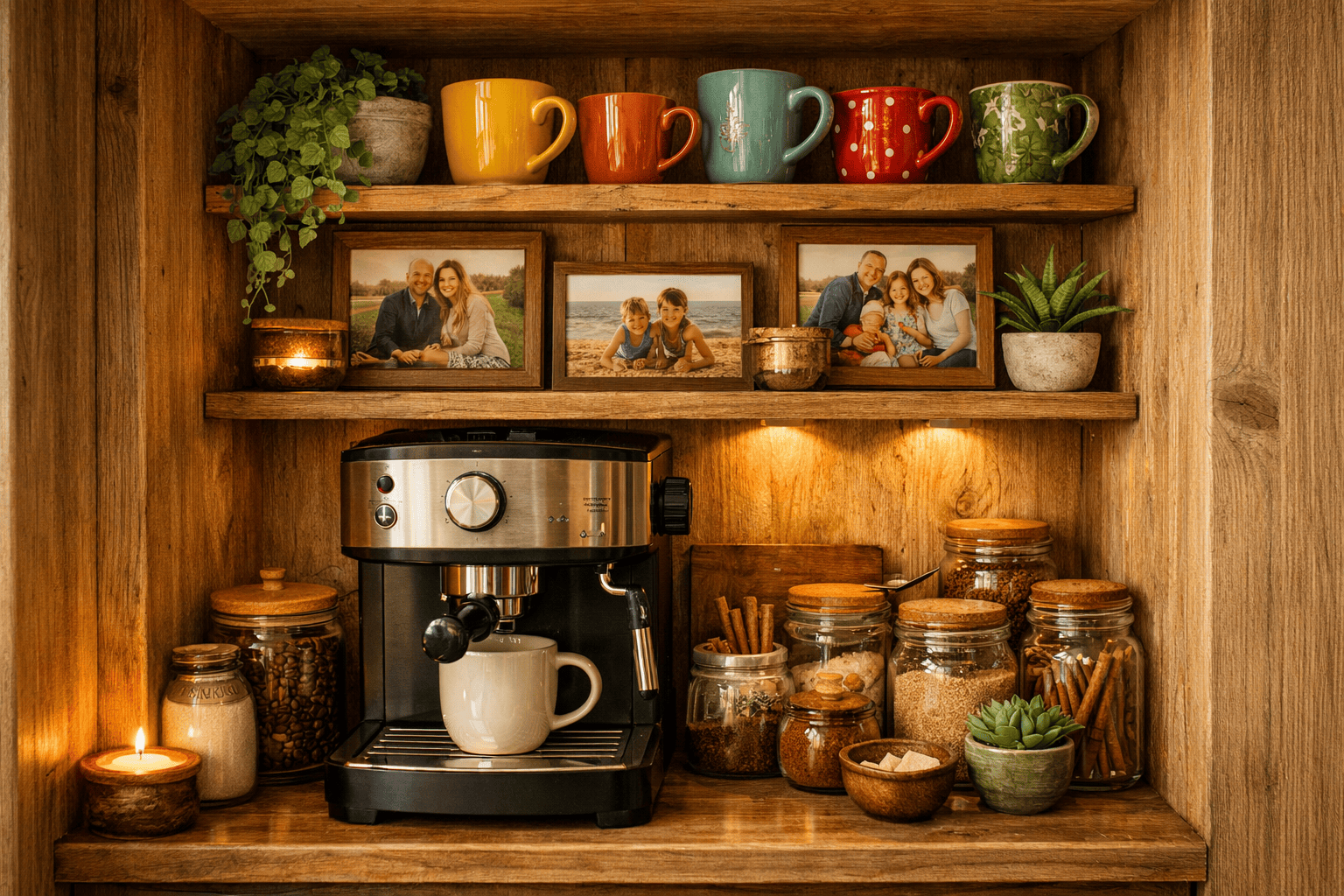 Кофейная зона дома и в офисе: лучшие идеи для организации уютного уголка
