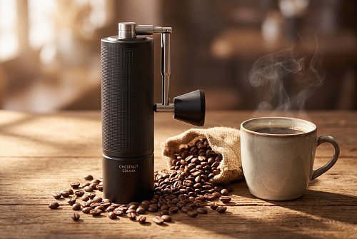 Кофемолка ручная Timemore Chestnut C3S Max свежеобжаренный кофе