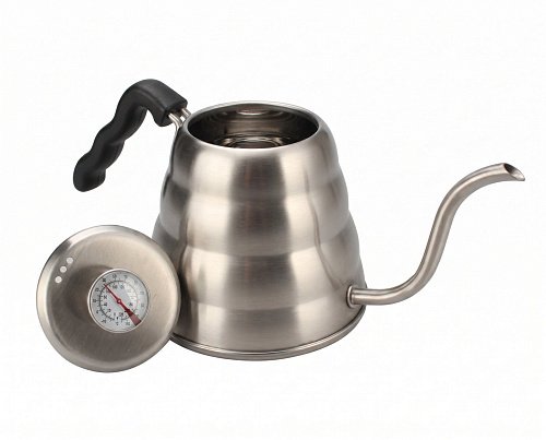 Чайник для альтернативного заваривания AnyBar Drip Kettle, с термометром, сталь, 1200 мл свежеобжаренный кофе