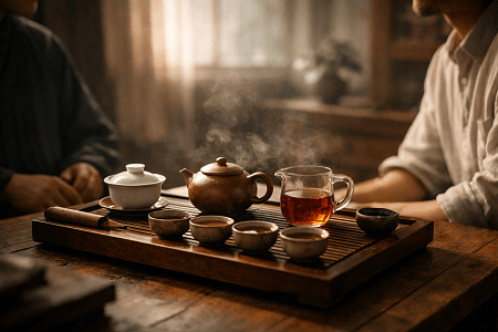 Символика в китайской чайной церемонии: жесты, посуда, значения.