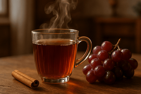 Простой рецепт чая с виноградом: идеальный напиток для прохладных вечеров