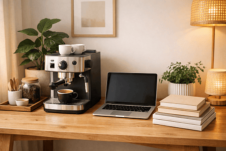 Кофейная зона дома и в офисе: лучшие идеи для организации уютного уголка