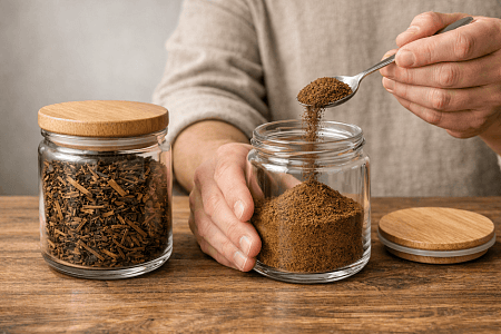 Ходзича: низкокофеиновая альтернатива матче для вечернего чаепития