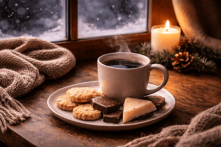 Что пить с кофе в зимний сезон: подборка закусок и десертов
