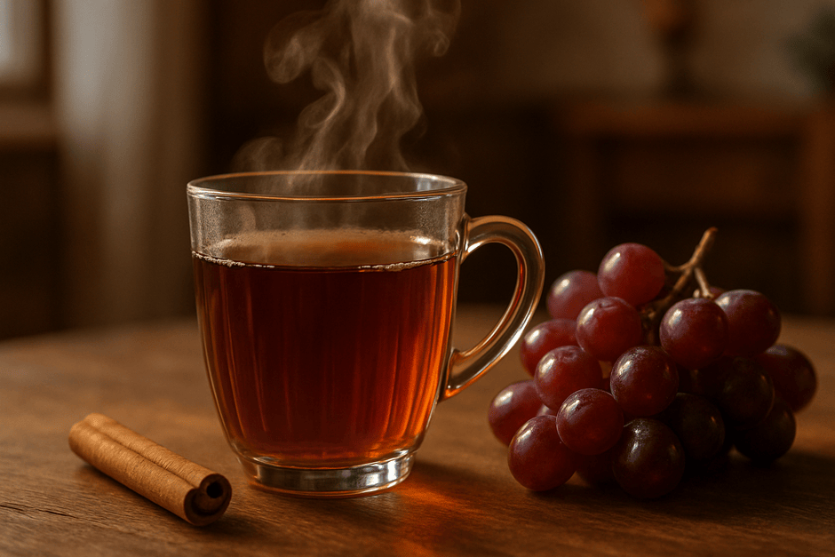 Простой рецепт чая с виноградом: идеальный напиток для прохладных вечеров