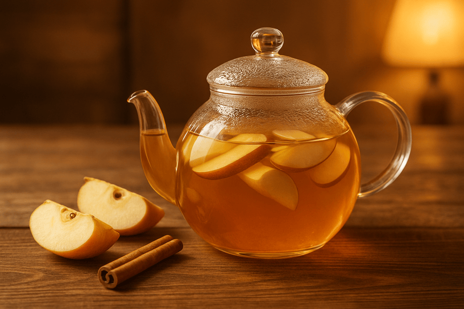 Ароматный яблочный чай: простые рецепты и способы приготовления, превью