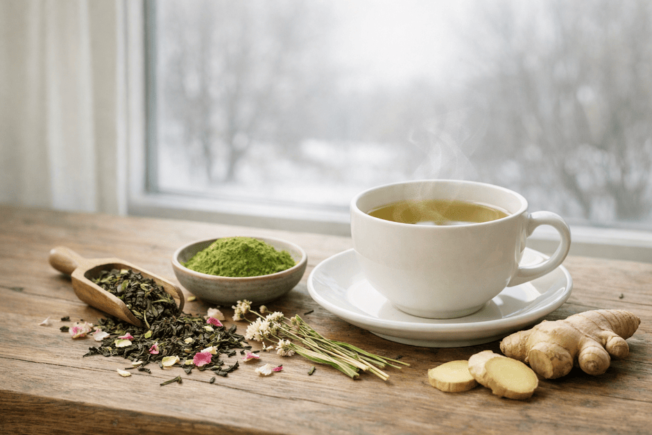 Функциональные чаи с добавками для концентрации, энергии и снятия стресса