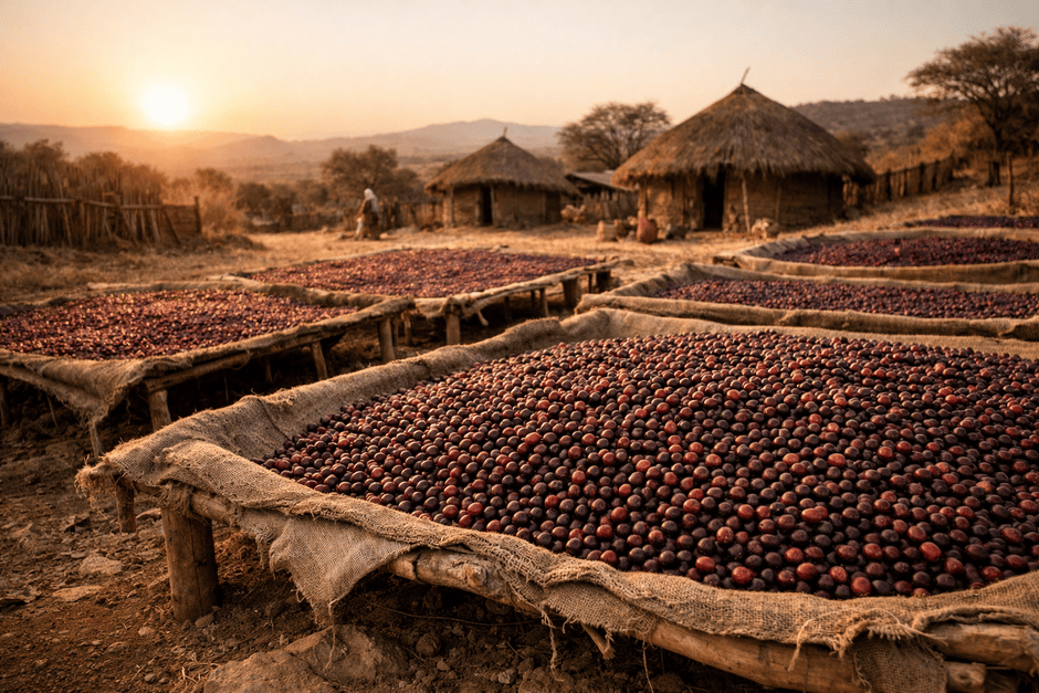 Влияние сухой обработки на вкус эфиопского кофе., превью